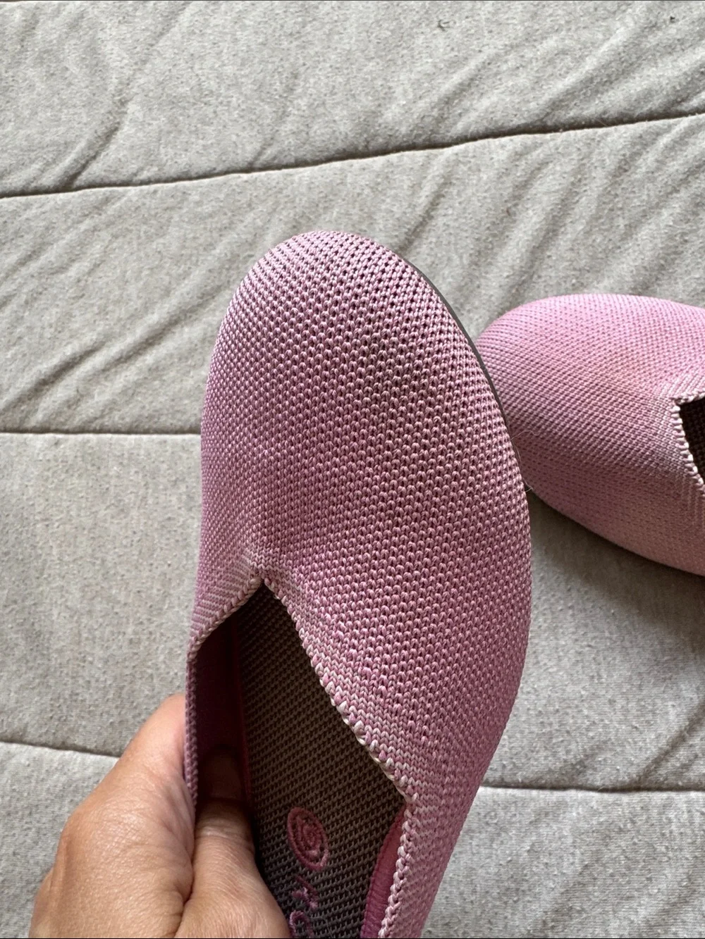 Rothy's Begonia Knit Round Slip-On Flats - Picture 3 of 5